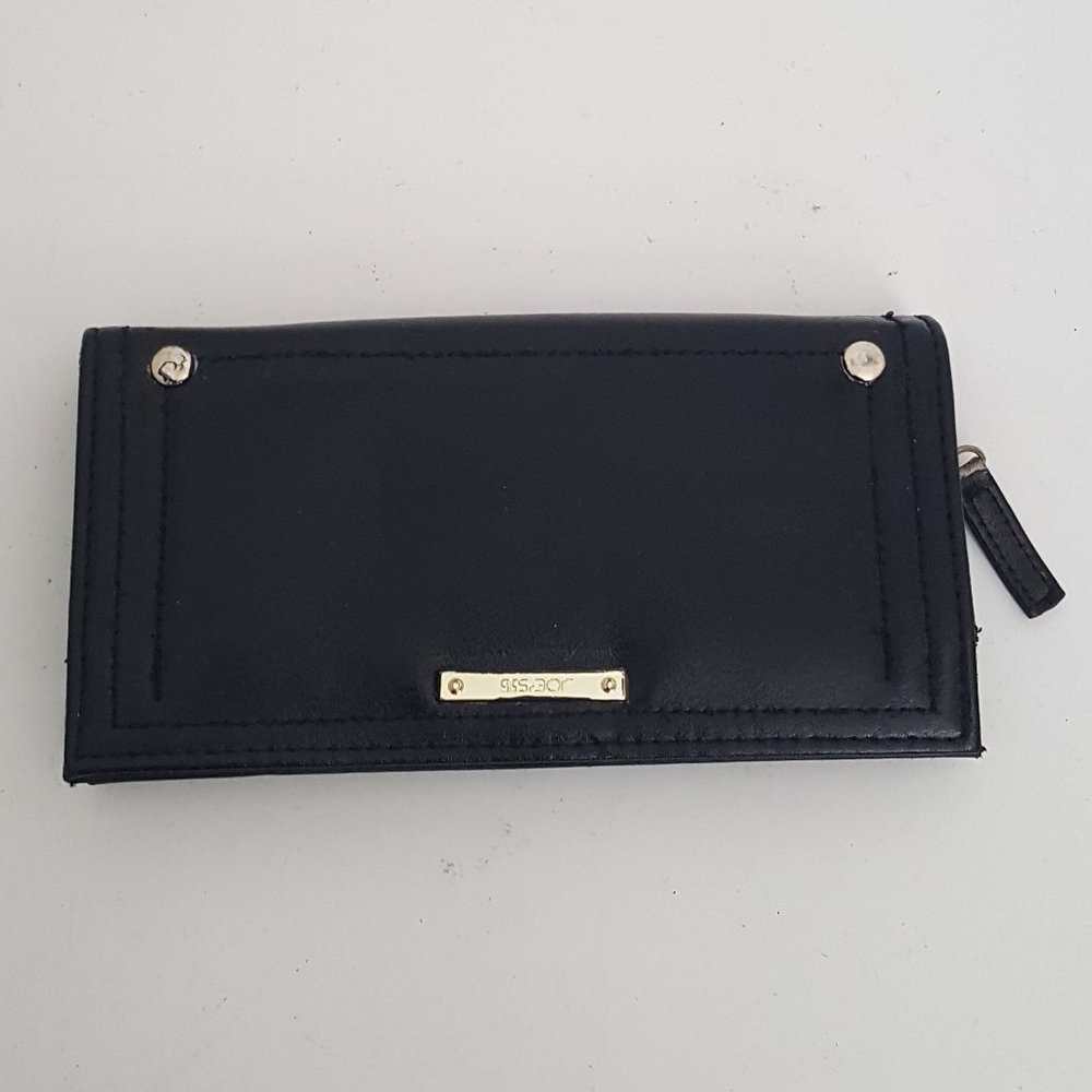 Women's Joe's Jeans Wallet Black Credit Cards, Zip Pouch, Change pouch